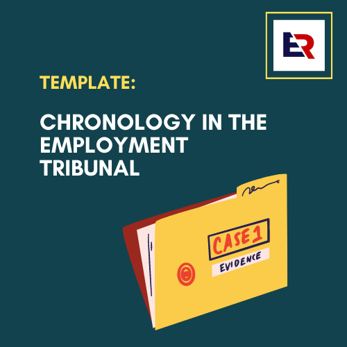 Employment tribunal chronology template